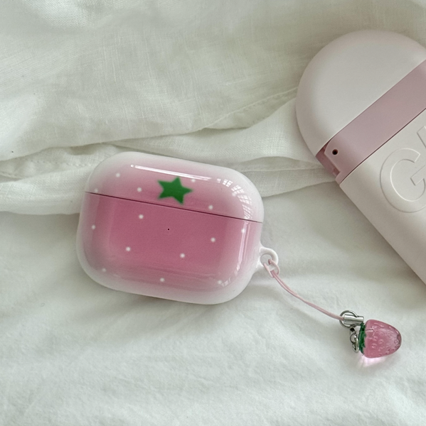 [ABOE] DOT PINK STRAWBERRY Airpods Case