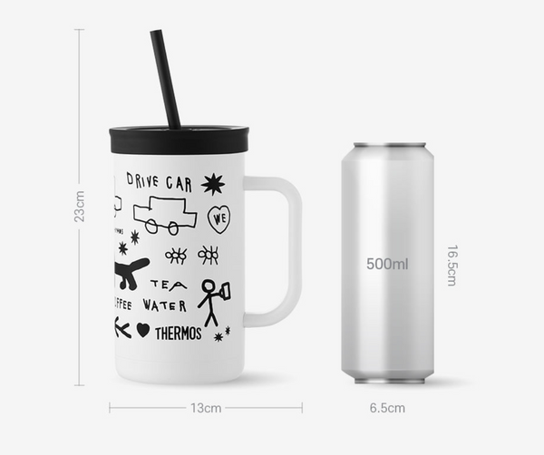 [INAPSQUARE x THERMOS] The Compact Straw Cup & Tumbler 720 ml