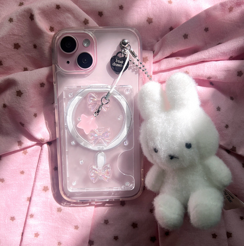 [Peakdrawing] Fairy Pink Ribbon Card Slot Case Set