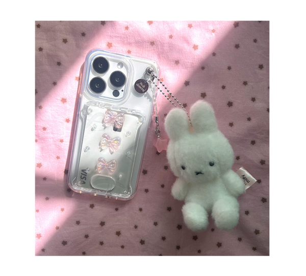 [Peakdrawing] Fairy Pink Ribbon Card Slot Case Set