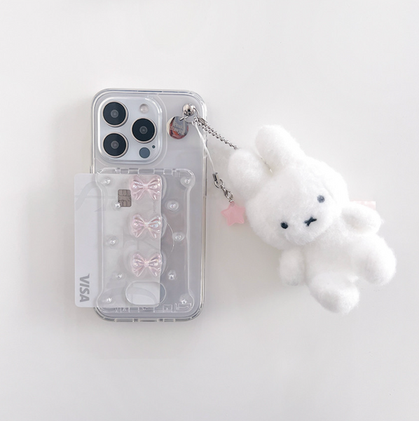 [Peakdrawing] Fairy Pink Ribbon Card Slot Case Set