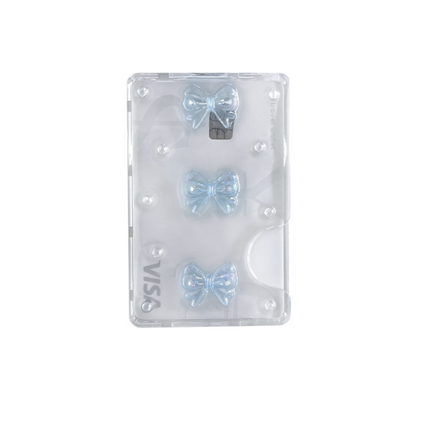 [Peakdrawing] Light Blue Ribbon Card Slot