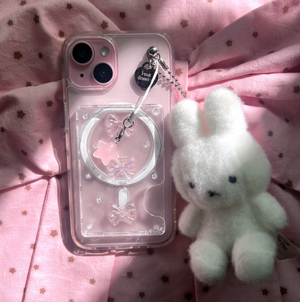 [Peakdrawing] Fairy Pink Ribbon Card Slot