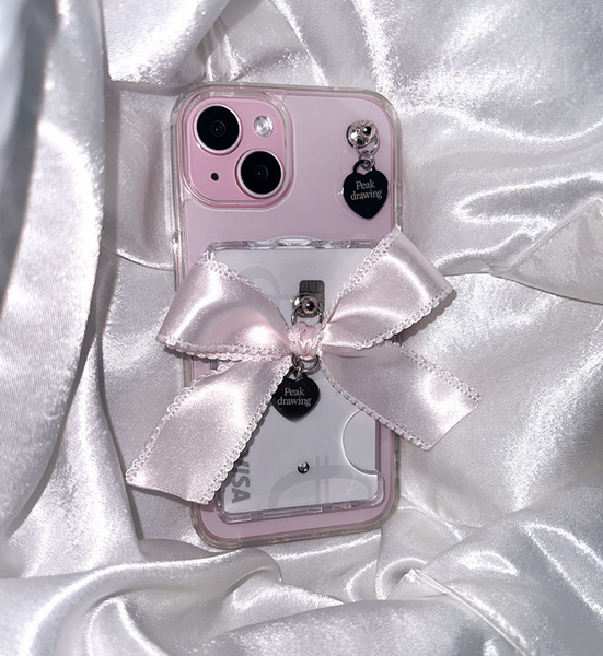 [Peakdrawing] Handmade Baby Bow Heart Card Slot