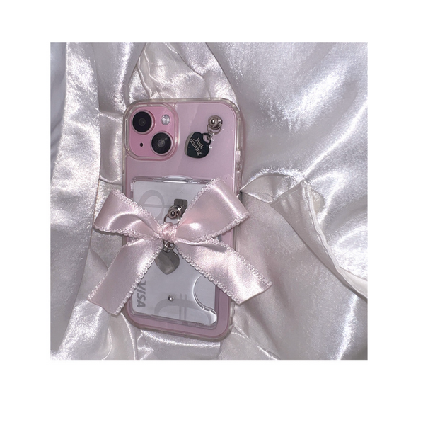 [Peakdrawing] Handmade Baby Bow Heart Card Slot