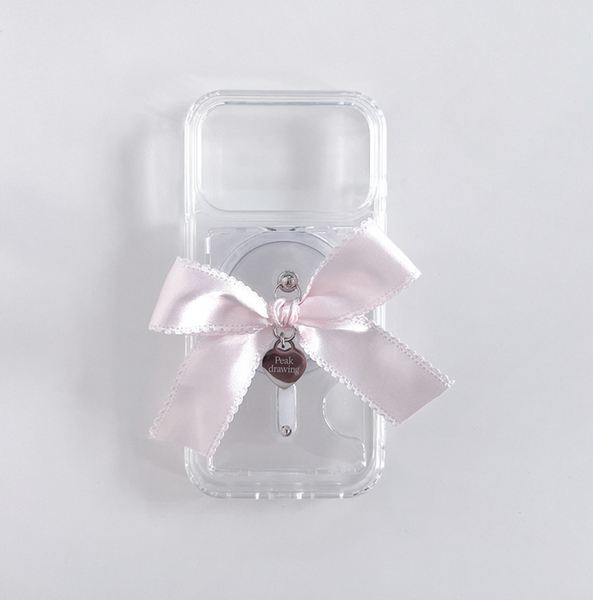 [Peakdrawing] Handmade Baby Bow Heart Card Slot