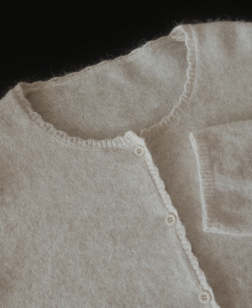 [SLOWAND] ONLY SLOW Lace Angora Cardigan