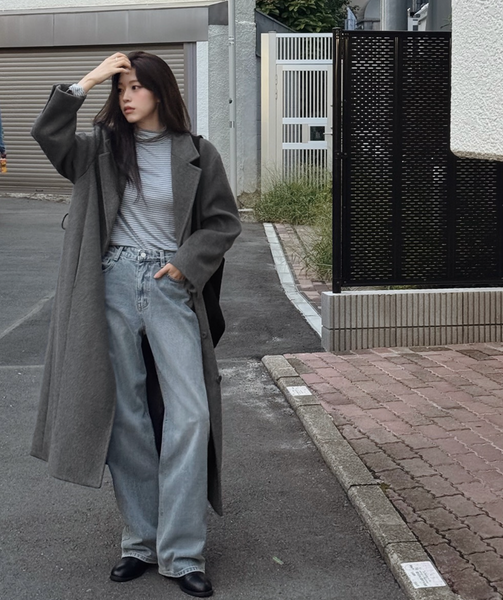 [SLOWAND] #SLOWMADE. Turtleneck & Stripe Turtleneck T-shirt