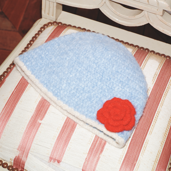 [Rockfish Weatherwear] HANDMADE FLOWER CROCHET HAT (6colours)