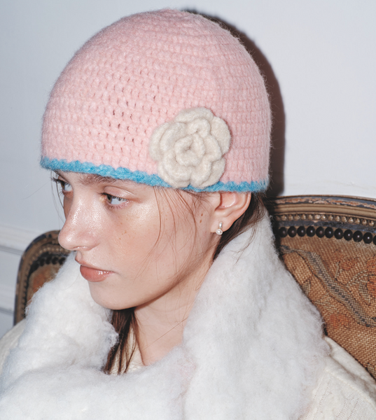 [Rockfish Weatherwear] HANDMADE FLOWER CROCHET HAT (6colours)