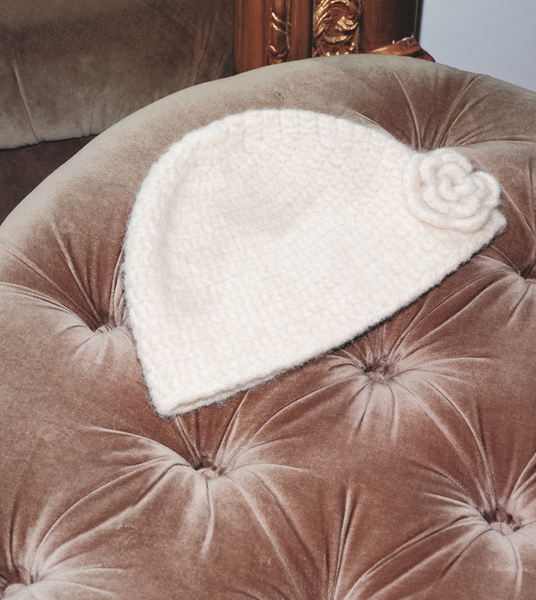 [Rockfish Weatherwear] HANDMADE FLOWER CROCHET HAT (6colours)