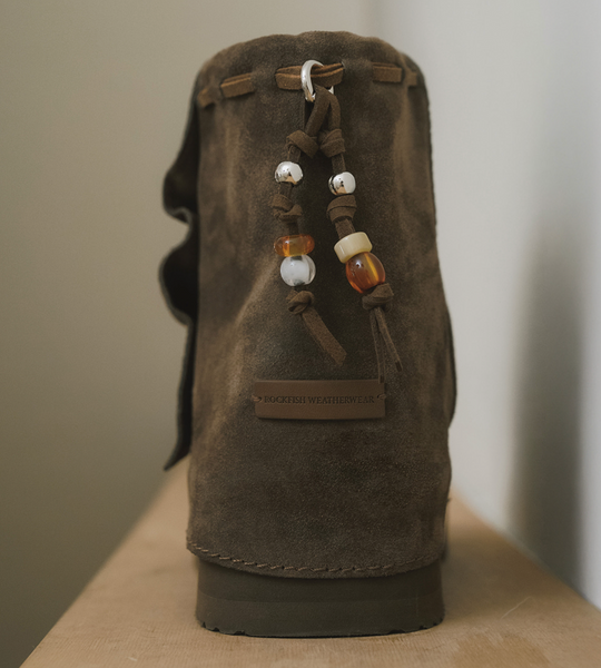 [Rockfish Weatherwear] STUD MAXI FOLDED BOOTS SHORT (2colours)