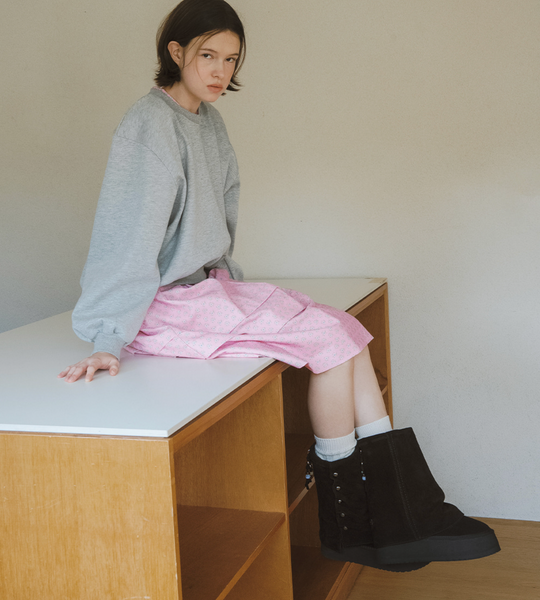 [Rockfish Weatherwear] STUD MAXI FOLDED BOOTS MIDDLE (2colours)