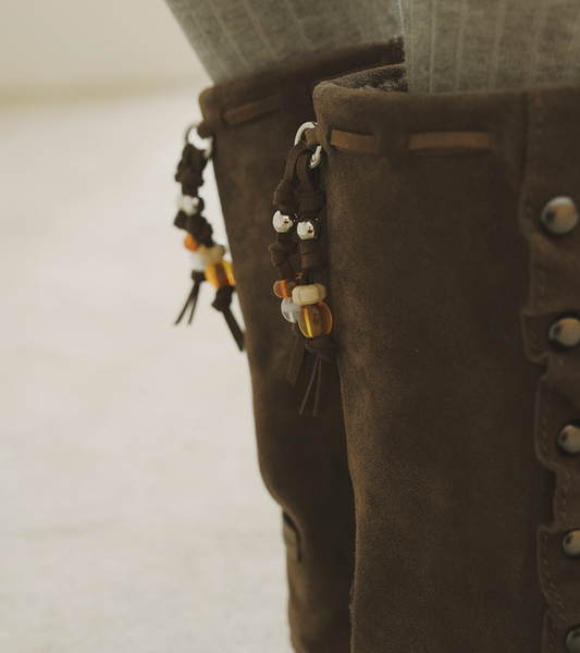 [Rockfish Weatherwear] STUD MAXI FOLDED BOOTS MIDDLE (2colours)