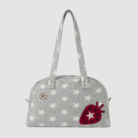 [aeae] EMBROIDERY TOTE BAG (STAR GREY)