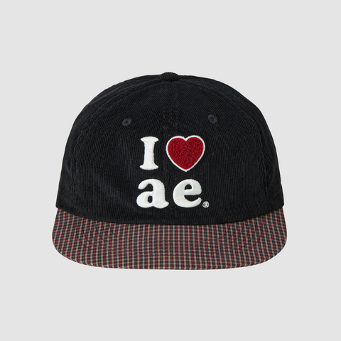 [aeae] CHECK BALL CAP [BLACK]
