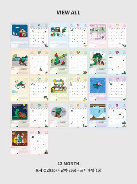 [JOGUMAN STORE] 2026 Desk Calendar