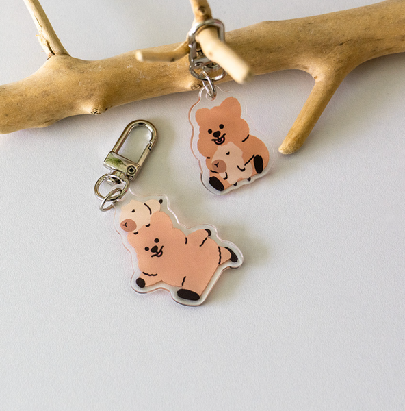 [YOUNG FOREST] 꽃카삐 Acrylic Keyring