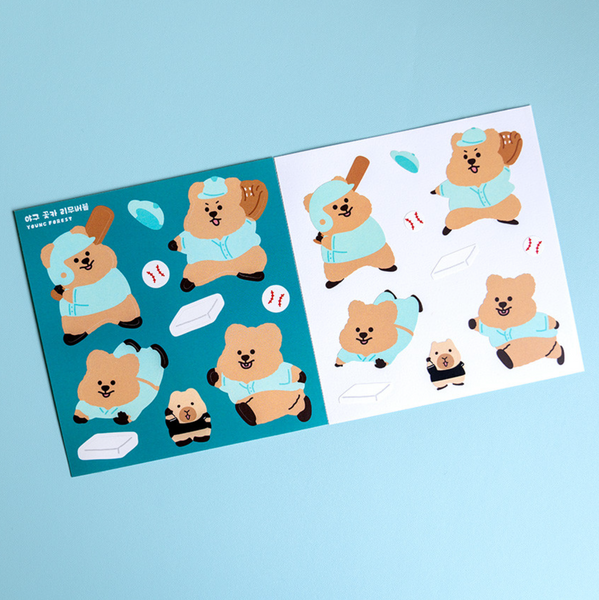 [YOUNG FOREST] 야구 꽃카 Removable Sticker