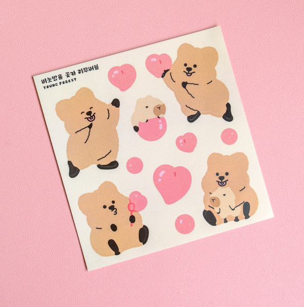[YOUNG FOREST]  비눗방울 Removable Sticker