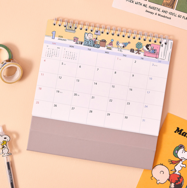 [Peanuts] 2026 Snoopy Desk Calendar