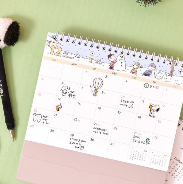 [Peanuts] 2026 Snoopy Desk Calendar
