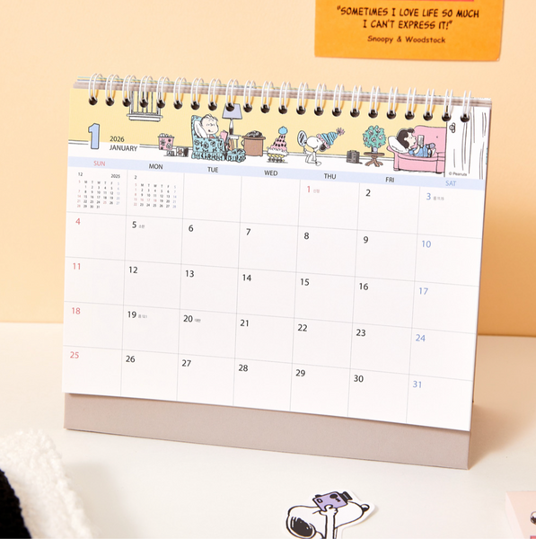 [Peanuts] 2026 Snoopy Desk Calendar