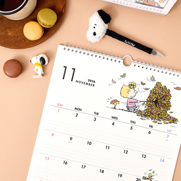 [Peanuts] 2026 Snoopy Wall Calendar