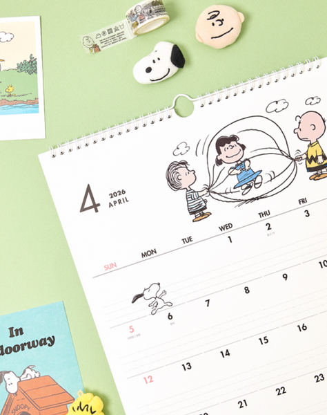 [Peanuts] 2026 Snoopy Wall Calendar