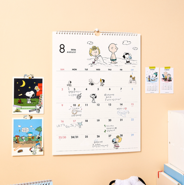 [Peanuts] 2026 Snoopy Wall Calendar