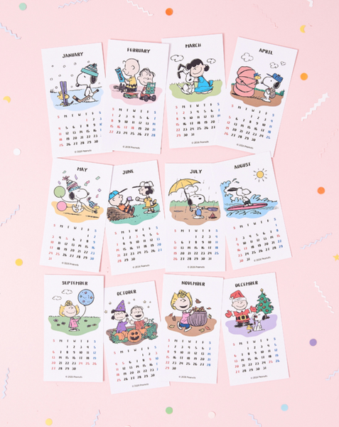 [Peanuts] 2026 Snoopy Sticker Calendar