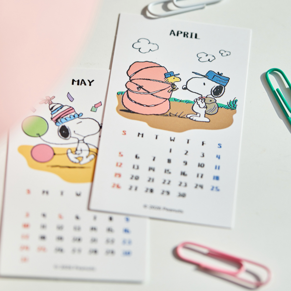 [Peanuts] 2026 Snoopy Sticker Calendar