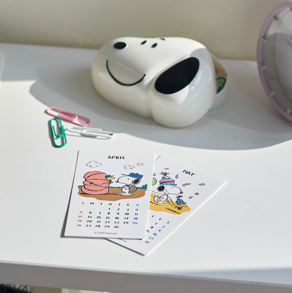 [Peanuts] 2026 Snoopy Sticker Calendar