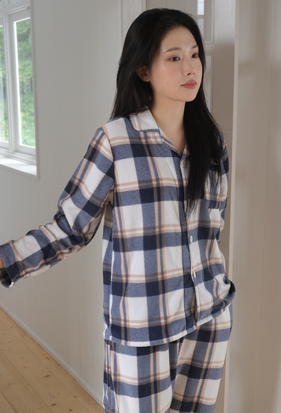 [Juuneedu] Jeu Pint Sleep Tartan Check Pajamas Set