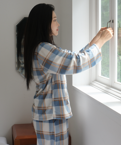 [Juuneedu] Jeu Pint Sleep Tartan Check Pajamas Set