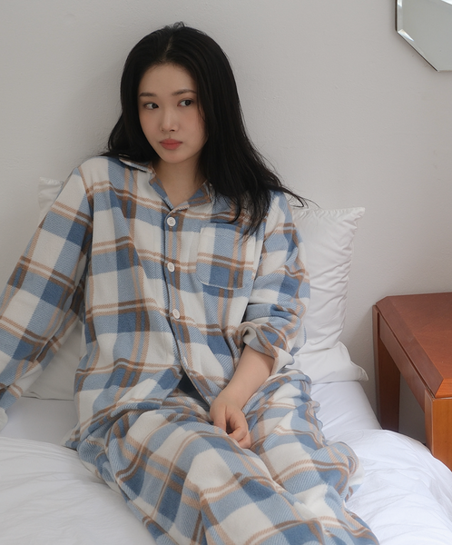 [Juuneedu] Jeu Pint Sleep Tartan Check Pajamas Set