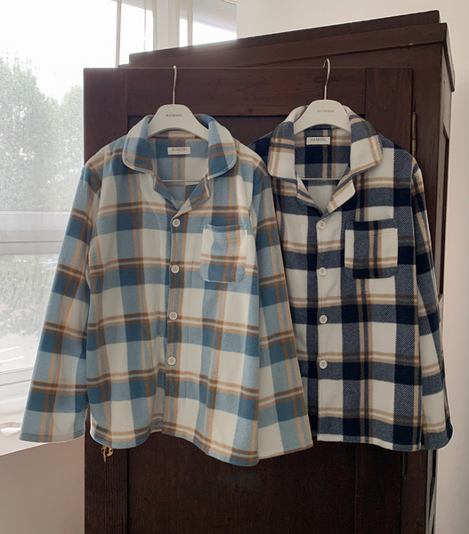 [Juuneedu] Jeu Pint Sleep Tartan Check Pajamas Set