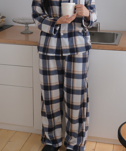 [Juuneedu] Jeu Pint Sleep Tartan Check Pajamas Set
