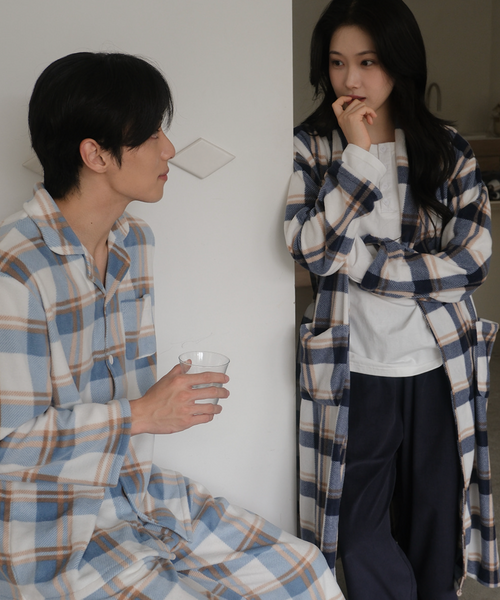 [Juuneedu] Jeu Pint Sleep Tartan Check Pajamas Set