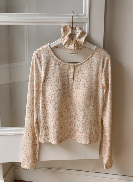 [Juuneedu] Jeu Flower Scrunchy Pajama Set