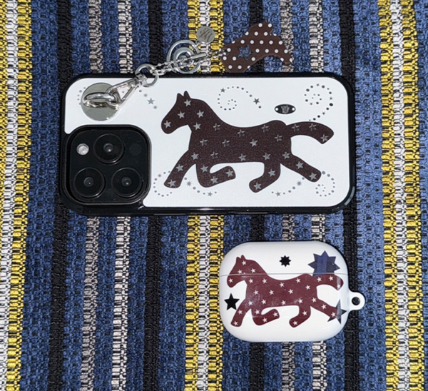 [WATERJEAN] Starry Pony Glossy Airpods Case