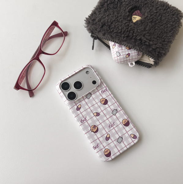 [second morning] Semo Check Phone Case