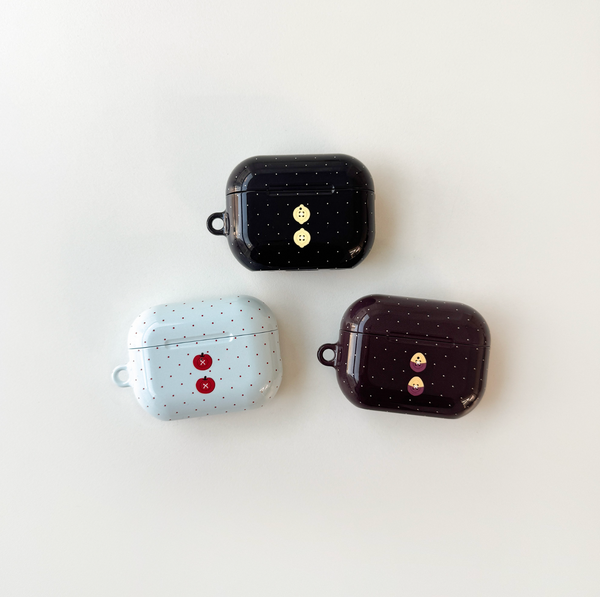 [second morning] Dot Button Airpods Case
