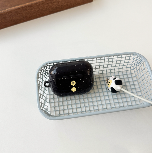[second morning] Dot Button Airpods Case