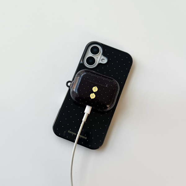 [second morning] Dot Button Airpods Case