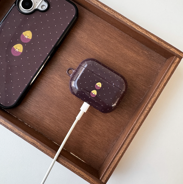 [second morning] Dot Button Airpods Case