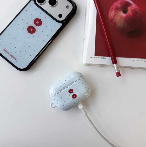 [second morning] Dot Button Airpods Case