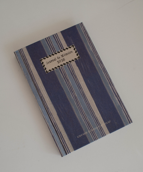 [HOTEL PARIS CHILL] 26 Old Book Journal (Indigo Blue)
