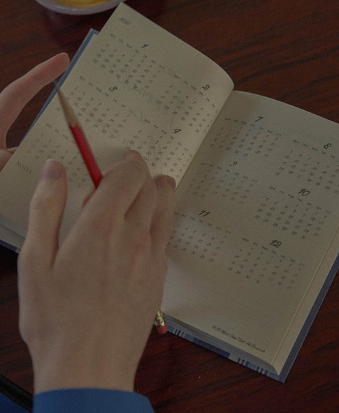 [HOTEL PARIS CHILL] 26 Old Book Journal (Indigo Blue)