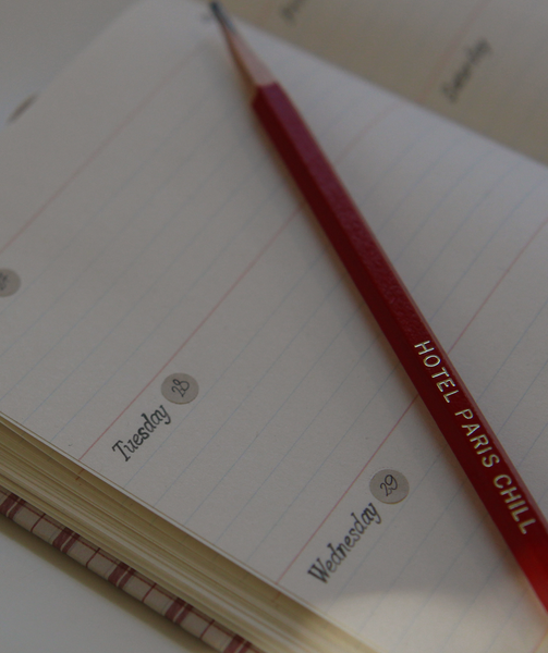 [HOTEL PARIS CHILL] 26 Old Book Journal (Redwood)